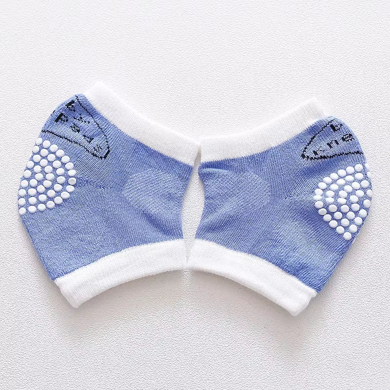 Newborn Autumn Terry Baby Socks Elbow Toddler Crawling Knee Baby Children Knee Pads Smiling Face Knee Pads