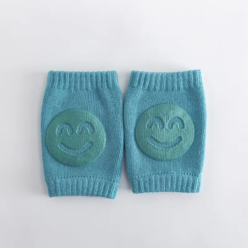 Newborn Autumn Terry Baby Socks Elbow Toddler Crawling Knee Baby Children Knee Pads Smiling Face Knee Pads
